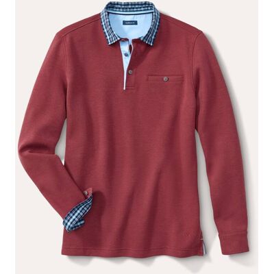 Walbusch Hemdpullover 2.0, noch offen: Größenlauf, Farbe Rot, 54, extra weich verstellbare Hemden-Manschette Herren Walbusch Hemdpullover 2.0, noch offen: Größenlauf, Farbe Rot, 54, extra weich verstellbare Hemden-Manschette Herren