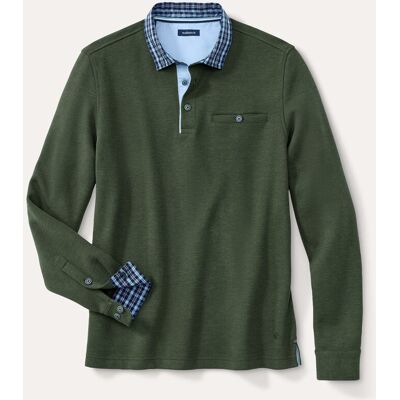 Walbusch Hemdpullover 2.0, noch offen: Größenlauf, Farbe Grün, 50, extra weich verstellbare Hemden-Manschette Herren Walbusch Hemdpullover 2.0, noch offen: Größenlauf, Farbe Grün, 50, extra weich verstellbare Hemden-Manschette Herren