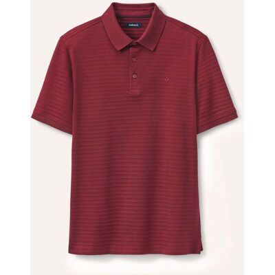 Walbusch Strukturiertes Polo mit Kurzarm, noch offen: Größenlauf, Farbe Rot, 58/60, reine, merzerisierte Baumwolle feine Streifenstruktur Herren Walbusch Strukturiertes Polo mit Kurzarm, noch offen: Größenlauf, Farbe Rot, 58/60, reine, merzerisierte Baumwolle feine Streifenstruktur Herren