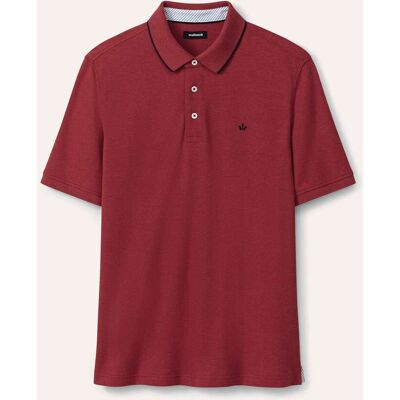 Walbusch Melange Polo, normale Größen, Farbe Rot, 48, atmungsaktive Baumwolle reine Naturfaser Herren Walbusch Melange Polo, normale Größen, Farbe Rot, 48, atmungsaktive Baumwolle reine Naturfaser Herren