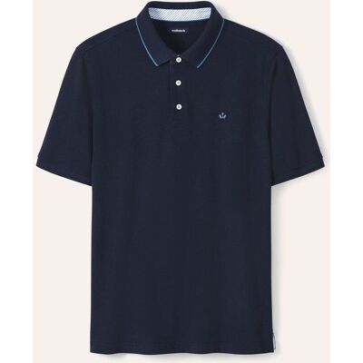 Walbusch Melange Polo, normale Größen, Farbe Blau, 56, atmungsaktive Baumwolle reine Naturfaser Herren Walbusch Melange Polo, normale Größen, Farbe Blau, 56, atmungsaktive Baumwolle reine Naturfaser Herren