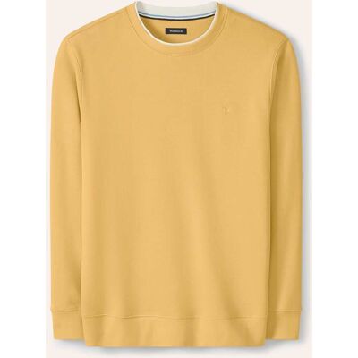 Walbusch Leicht-Sweatshirt, noch offen: Größenlauf, Farbe Beige, 52, lässiger 2-in-1-Look reine Baumwolle Herren Walbusch Leicht-Sweatshirt, noch offen: Größenlauf, Farbe Beige, 52, lässiger 2-in-1-Look reine Baumwolle Herren