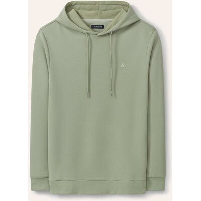 Walbusch Easycare Kapuzen-Sweatshirt, noch offen: Größenlauf, Farbe Grün, 58/60, weicher Baumwollmix atmungsaktiv Herren Walbusch Easycare Kapuzen-Sweatshirt, noch offen: Größenlauf, Farbe Grün, 58/60, weicher Baumwollmix atmungsaktiv Herren