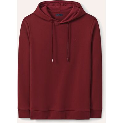 Walbusch Easycare Kapuzen-Sweatshirt, noch offen: Größenlauf, Farbe Rot, 56, weicher Baumwollmix atmungsaktiv Herren Walbusch Easycare Kapuzen-Sweatshirt, noch offen: Größenlauf, Farbe Rot, 56, weicher Baumwollmix atmungsaktiv Herren