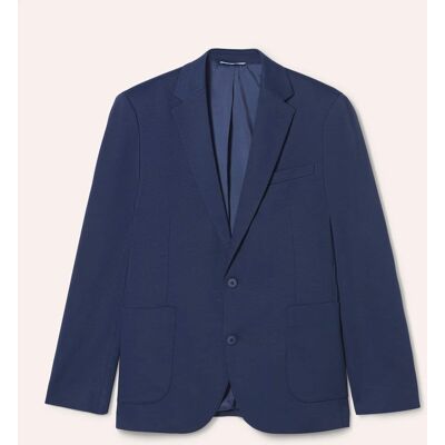 Walbusch Sakko aus elastischem Material, Regular Fit, Farbe Blau, 58, elastisches Obermaterial hochelastisches Innenfutter Herren Walbusch Sakko aus elastischem Material, Regular Fit, Farbe Blau, 58, elastisches Obermaterial hochelastisches Innenfutter Herren