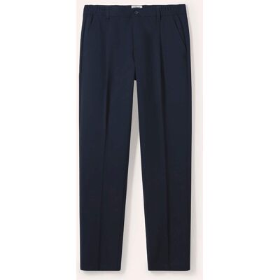 Walbusch Anzug Hose mit Bundfalte, Modern Fit, Farbe Blau, 54, neu: Anzug mit Blouson sehr bequem, da elastisch Herren Walbusch Anzug Hose mit Bundfalte, Modern Fit, Farbe Blau, 54, neu: Anzug mit Blouson sehr bequem, da elastisch Herren