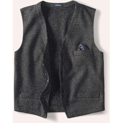 Walbusch Struktur-Komfort Weste, Regular Fit#normale Größen#untersetzte Größen, Farbe Schwarz, 50, unglaublich bequem weicher Baumwoll-/Wollmix Herren Walbusch Struktur-Komfort Weste, Regular Fit#normale Größen#untersetzte Größen, Farbe Schwarz, 50, unglaublich bequem weicher Baumwoll-/Wollmix Herren