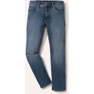 Walbusch Jeans Sattlerstich, Regular Fit#normale Größen#untersetzte Größen, Farbe Blau, 56, aufwendige Sattlernaht elastisch und bequem Herren Walbusch Jeans Sattlerstich, Regular Fit#normale Größen#untersetzte Größen, Farbe Blau, 56, aufwendige Sattlernaht elastisch und bequem Herren