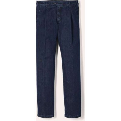 Walbusch Extraglatt Flex-Bundfaltenjeans, Comfort Fit#normale Größen#schlanke Größen#untersetzte Größen, Farbe Blau, 56, bügelfrei und pflegeleicht komfortabel und atmungsaktiv Herren Walbusch Extraglatt Flex-Bundfaltenjeans, Comfort Fit#normale Größen#schlanke Größen#untersetzte Größen, Farbe Blau, 56, bügelfrei und pflegeleicht komfortabel und atmungsaktiv Herren