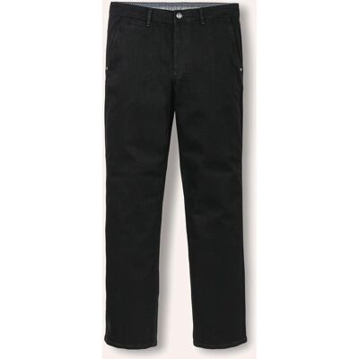 Walbusch Husky-Jeans Chino, Regular Fit#normale Größen#untersetzte Größen, Farbe Schwarz, 56, innen warm angeraut bequem und formstabil Herren Walbusch Husky-Jeans Chino, Regular Fit#normale Größen#untersetzte Größen, Farbe Schwarz, 56, innen warm angeraut bequem und formstabil Herren