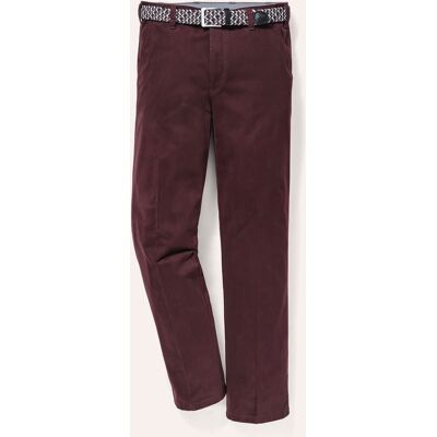 Walbusch Extraglatt-Stretchbund-Chino, Regular Fit#normale Größen#schlanke Größen#untersetzte Größen, Farbe Rot, 29, inklusive passendem Gürtel mit Hemdenstopper Herren Walbusch Extraglatt-Stretchbund-Chino, Regular Fit#normale Größen#schlanke Größen#untersetzte Größen, Farbe Rot, 29, inklusive passendem Gürtel mit Hemdenstopper Herren