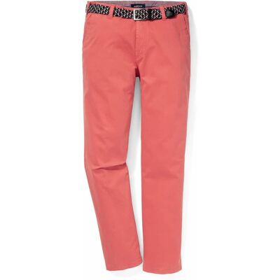Walbusch Extraglatt-Stretchbund-Chino, Regular Fit#normale Größen#schlanke Größen#untersetzte Größen, Farbe Orange, 52, inklusive passendem Gürtel mit Hemdenstopper Herren Walbusch Extraglatt-Stretchbund-Chino, Regular Fit#normale Größen#schlanke Größen#untersetzte Größen, Farbe Orange, 52, inklusive passendem Gürtel mit Hemdenstopper Herren