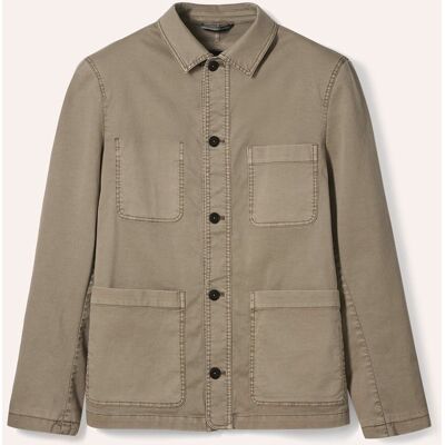 Walbusch Baumwoll Hemdjacke, normale Größen#untersetzte Größen, Farbe Beige, 54, atmungsaktive Baumwolle bequem, da elastisch Herren Walbusch Baumwoll Hemdjacke, normale Größen#untersetzte Größen, Farbe Beige, 54, atmungsaktive Baumwolle bequem, da elastisch Herren