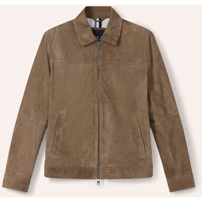 Walbusch Ziegenvelours Blouson, normale Größen, Farbe Beige, 56, erstklassiges Ziegenvelours sommerlicher Sandton Herren Walbusch Ziegenvelours Blouson, normale Größen, Farbe Beige, 56, erstklassiges Ziegenvelours sommerlicher Sandton Herren