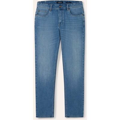 Walbusch Klima Jeans, Regular Fit#normale Größen#schlanke Größen#untersetzte Größen, Farbe Blau, 56, mit Coolmax-Fasern schnelltrocknend Herren Walbusch Klima Jeans, Regular Fit#normale Größen#schlanke Größen#untersetzte Größen, Farbe Blau, 56, mit Coolmax-Fasern schnelltrocknend Herren