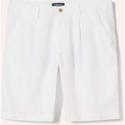 Walbusch Leinenmix Bermudas, Regular Fit#normale Größen#untersetzte Größen, Farbe Weiß, 32, leichter Leinen-/Baumwollmix Comfort-Bund (ca. 6 cm dehnbar) Herren Walbusch Leinenmix Bermudas, Regular Fit#normale Größen#untersetzte Größen, Farbe Weiß, 32, leichter Leinen-/Baumwollmix Comfort-Bund (ca. 6 cm dehnbar) Herren