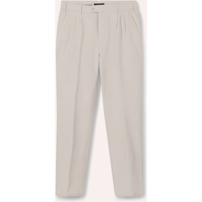 Walbusch Premium Leinen-Chino, Regular Fit#normale Größen#schlanke Größen#untersetzte Größen, Farbe Beige, 54, innovatives Gewebe aus Portugal mit Hemdenstopper Herren Walbusch Premium Leinen-Chino, Regular Fit#normale Größen#schlanke Größen#untersetzte Größen, Farbe Beige, 54, innovatives Gewebe aus Portugal mit Hemdenstopper Herren