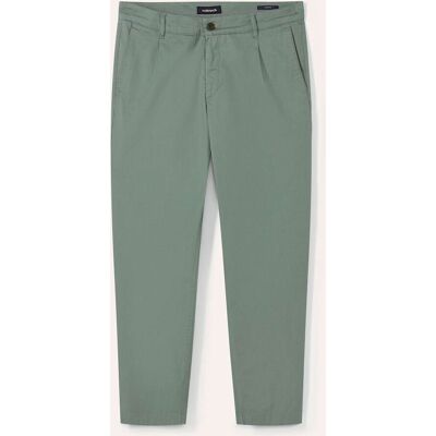 Walbusch Bundfalten-Chino Feinstruktur, Modern Fit#normale Größen#schlanke Größen#untersetzte Größen, Farbe Grün, 56, feiner Baumwollmix elastisch Herren Walbusch Bundfalten-Chino Feinstruktur, Modern Fit#normale Größen#schlanke Größen#untersetzte Größen, Farbe Grün, 56, feiner Baumwollmix elastisch Herren