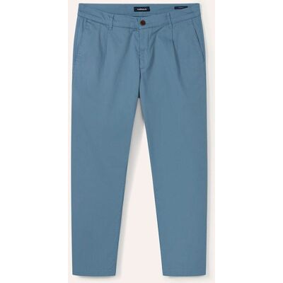Walbusch Bundfalten-Chino Feinstruktur, Modern Fit#normale Größen#schlanke Größen#untersetzte Größen, Farbe Blau, 56, feiner Baumwollmix elastisch Herren Walbusch Bundfalten-Chino Feinstruktur, Modern Fit#normale Größen#schlanke Größen#untersetzte Größen, Farbe Blau, 56, feiner Baumwollmix elastisch Herren