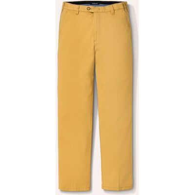 Walbusch Extraglatt Dehnbund-Chino, Regular Fit#normale Größen#schlanke Größen#untersetzte Größen, Farbe Gelb, 56, bequemer Baumwoll-Stretch bügelfrei Herren Walbusch Extraglatt Dehnbund-Chino, Regular Fit#normale Größen#schlanke Größen#untersetzte Größen, Farbe Gelb, 56, bequemer Baumwoll-Stretch bügelfrei Herren