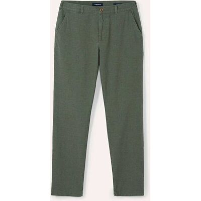 Walbusch Leinen-Chino Frischekick, Regular Fit#normale Größen#schlanke Größen#untersetzte Größen, Farbe Grün, 31, weiche Leinenmischung luftig und knitterarm Herren Walbusch Leinen-Chino Frischekick, Regular Fit#normale Größen#schlanke Größen#untersetzte Größen, Farbe Grün, 31, weiche Leinenmischung luftig und knitterarm Herren