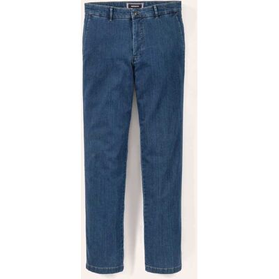 Walbusch Jogger-Jeans Chino, Modern Fit#normale Größen#untersetzte Größen, Farbe Blau, 56, super elastischer Denim mit Comfort-Bund (6 cm dehnbar) Herren Walbusch Jogger-Jeans Chino, Modern Fit#normale Größen#untersetzte Größen, Farbe Blau, 56, super elastischer Denim mit Comfort-Bund (6 cm dehnbar) Herren