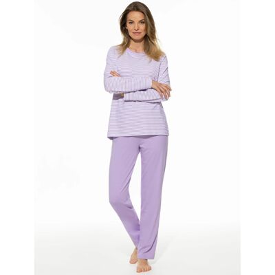 Walbusch Pyjama Sleep Well, normale Größen, Farbe Lila, 46, weiche Baumwolle hochwertige Interlock-Qualität Damen Walbusch Pyjama Sleep Well, normale Größen, Farbe Lila, 46, weiche Baumwolle hochwertige Interlock-Qualität Damen