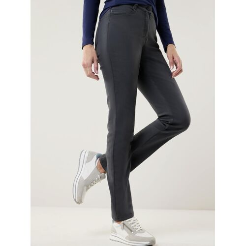 Walbusch Powerstretch-Hose Wintertouch, Regular Fit#normale Größen#Kurzgrößen, Farbe Grau, 38, sehr bequem soft angeraut Damen