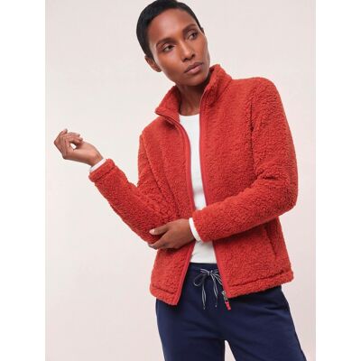 Walbusch Jacke aus Teddyfleece, #normale Größen, Farbe Rot, 38, kuschelig weich pflegeleicht Damen Walbusch Jacke aus Teddyfleece, #normale Größen, Farbe Rot, 38, kuschelig weich pflegeleicht Damen