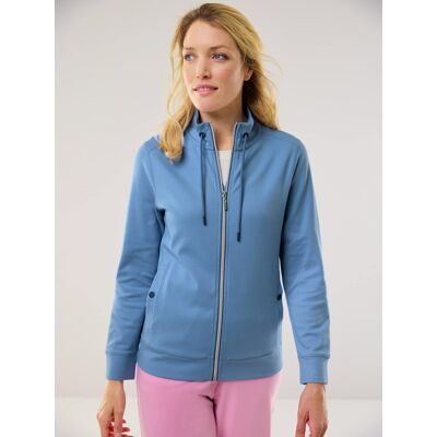 Walbusch Baumwollstretch Jacke, normale Größen, Farbe Blau, 46, hautsympathische Baumwolle bequem dank Elasthan Damen Walbusch Baumwollstretch Jacke, normale Größen, Farbe Blau, 46, hautsympathische Baumwolle bequem dank Elasthan Damen