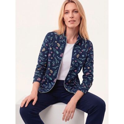 Walbusch Baumwollstretch Jacke, normale Größen, Farbe Blau, 46, hautsympathische Baumwolle bequem dank Elasthan Damen Walbusch Baumwollstretch Jacke, normale Größen, Farbe Blau, 46, hautsympathische Baumwolle bequem dank Elasthan Damen