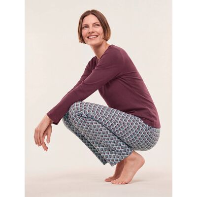 Walbusch Pyjama Everynight, normale Größen, Farbe Rot, 52, weicher Baumwoll-Jersey herrlich bequem Damen Walbusch Pyjama Everynight, normale Größen, Farbe Rot, 52, weicher Baumwoll-Jersey herrlich bequem Damen