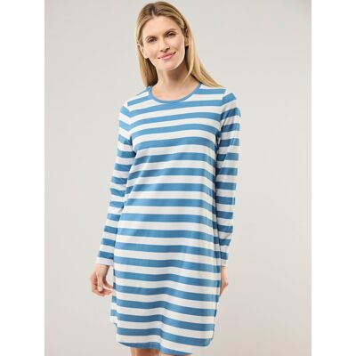 Walbusch Schlafshirt Sleep Well, normale Größen, Farbe Blau, 38, weiche Baumwolle hochwertige Interlock-Qualität Damen Walbusch Schlafshirt Sleep Well, normale Größen, Farbe Blau, 38, weiche Baumwolle hochwertige Interlock-Qualität Damen