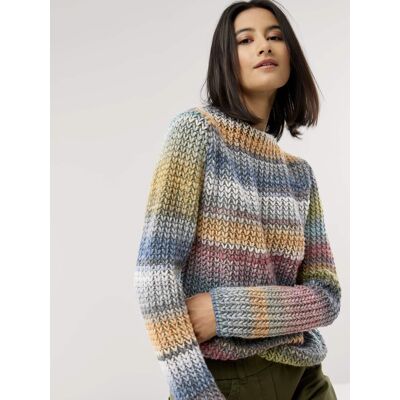 Walbusch Grobstrick-Pullover Farbverlauf, , Farbe Grün, 36, hergestellt in Europa italienisches Garn Damen Walbusch Grobstrick-Pullover Farbverlauf, , Farbe Grün, 36, hergestellt in Europa italienisches Garn Damen