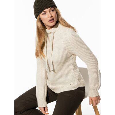 Walbusch Kuschelgarn-Pullover, normale Größen, Farbe Weiß, 48, softer Merino-Mix aus Italien: das tolle Garn Damen Walbusch Kuschelgarn-Pullover, normale Größen, Farbe Weiß, 48, softer Merino-Mix aus Italien: das tolle Garn Damen