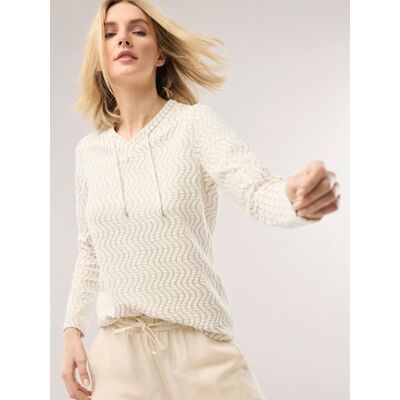 Walbusch Sweatshirt perfekte Welle, normale Größen, Farbe Beige, 40, modische Wellenstruktur angenehmer Baumwollmix Damen Walbusch Sweatshirt perfekte Welle, normale Größen, Farbe Beige, 40, modische Wellenstruktur angenehmer Baumwollmix Damen