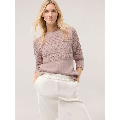 Walbusch Pullover aus softem Bändchengarn, normale Größen, Farbe Rosa, 42, edles, italienisches Garn bequem und hautsympathisch Damen Walbusch Pullover aus softem Bändchengarn, normale Größen, Farbe Rosa, 42, edles, italienisches Garn bequem und hautsympathisch Damen