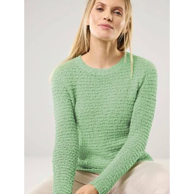 Walbusch Strukturpullover mit Noppen-Effekt, normale Größen, Farbe Grün, 48, modernes Noppengarn reine, weiche Baumwolle Damen Walbusch Strukturpullover mit Noppen-Effekt, normale Größen, Farbe Grün, 48, modernes Noppengarn reine, weiche Baumwolle Damen