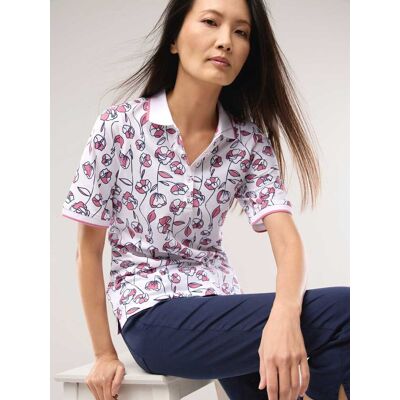 Walbusch Extraglatt Polo, normale Größen, Farbe Pink, 40, weicher Baumwollmix frische Dessins Damen Walbusch Extraglatt Polo, normale Größen, Farbe Pink, 40, weicher Baumwollmix frische Dessins Damen