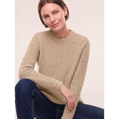 Walbusch Baumwollmix Pullover in Plüschgarn, normale Größen, Farbe Beige, 36, plüschiges, weiches Effektgarn weich, leicht & anschmiegsam Damen Walbusch Baumwollmix Pullover in Plüschgarn, normale Größen, Farbe Beige, 36, plüschiges, weiches Effektgarn weich, leicht & anschmiegsam Damen