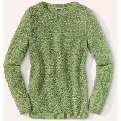 Walbusch Edelgarn-Pullover Lino, normale Größen, Farbe Grün, 46, reines Leinen italienisches Garn Damen Walbusch Edelgarn-Pullover Lino, normale Größen, Farbe Grün, 46, reines Leinen italienisches Garn Damen