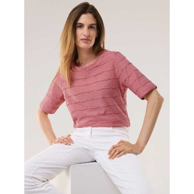 Walbusch Baumwollshirt Streifenstruktur, normale Größen, Farbe Rosa, 50, angenehm zu tragen atmungsaktive Baumwolle Damen Walbusch Baumwollshirt Streifenstruktur, normale Größen, Farbe Rosa, 50, angenehm zu tragen atmungsaktive Baumwolle Damen