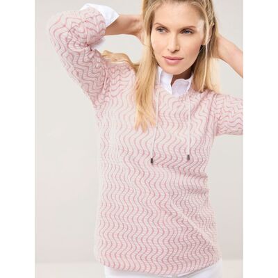 Walbusch Sweatshirt perfekte Welle, normale Größen, Farbe Rosa, 42, modische Wellenstruktur angenehmer Baumwollmix Damen Walbusch Sweatshirt perfekte Welle, normale Größen, Farbe Rosa, 42, modische Wellenstruktur angenehmer Baumwollmix Damen