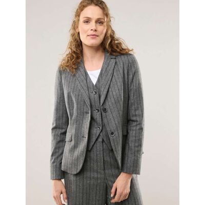 Walbusch Blazer aus Premiumflanell, normale Größen#Kurzgrößen, Farbe Grau, 46, italienischer Flanell mit wärmender Wolle Damen Walbusch Blazer aus Premiumflanell, normale Größen#Kurzgrößen, Farbe Grau, 46, italienischer Flanell mit wärmender Wolle Damen
