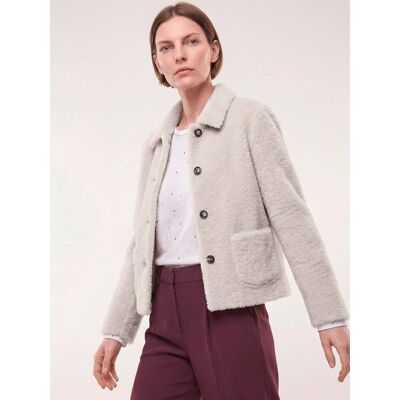 Walbusch Flauschige Jacke, normale Größen#Kurzgrößen, Farbe Beige, 21, kuschelig weich modischer Schnitt Damen Walbusch Flauschige Jacke, normale Größen#Kurzgrößen, Farbe Beige, 21, kuschelig weich modischer Schnitt Damen