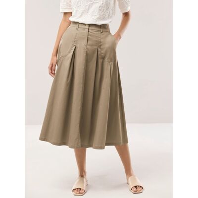 Walbusch Baumwollmix Rock, normale Größen#Kurzgrößen, Farbe Beige, 48, modische Midilänge super bequem Damen Walbusch Baumwollmix Rock, normale Größen#Kurzgrößen, Farbe Beige, 48, modische Midilänge super bequem Damen