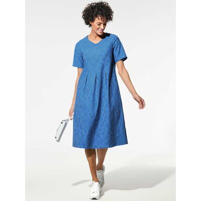 Walbusch Jacquardkleid, normale Größen, Farbe Blau, 38, leicht und luftig aufwendiges Jacquardmuster Damen Walbusch Jacquardkleid, normale Größen, Farbe Blau, 38, leicht und luftig aufwendiges Jacquardmuster Damen
