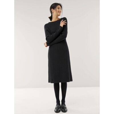 Walbusch Strickkleid Hautschmeichler, normale Größen, Farbe Schwarz, 40, ohne kratzende Wolle feine Viskosemischung Damen Walbusch Strickkleid Hautschmeichler, normale Größen, Farbe Schwarz, 40, ohne kratzende Wolle feine Viskosemischung Damen