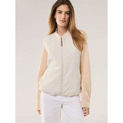 Walbusch Jacquardweste, normale Größen, Farbe Beige, 44, modische Blousonform schöner Jacquard Damen Walbusch Jacquardweste, normale Größen, Farbe Beige, 44, modische Blousonform schöner Jacquard Damen