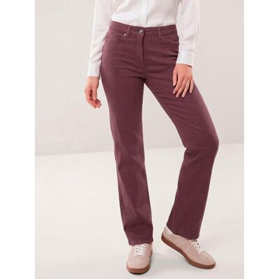 Walbusch 5 Pocket Jeans mit weitem Bein, Regular Fit, Farbe Rot, 46, Straight Fit mit weitem Bein elastischer Denim Damen Walbusch 5 Pocket Jeans mit weitem Bein, Regular Fit, Farbe Rot, 46, Straight Fit mit weitem Bein elastischer Denim Damen
